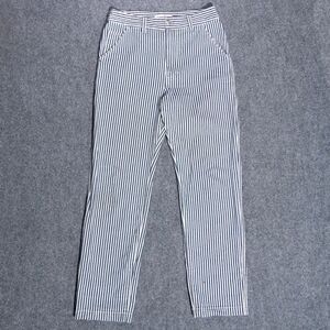 Alex Mill Sullivan Railroad Hickory Striped Straight Leg Jeans Blue Women's 6